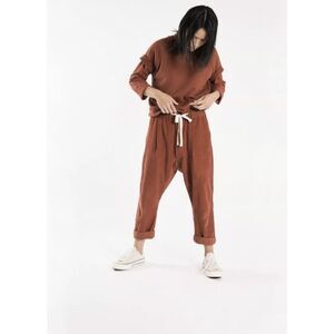 New Free People x SEEKER CORDUROY PADDINGTON PANT - RUST Size S